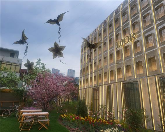 LVMH의 아르노 회장이 다녀간 성수동에 오픈한 디오르(DIOR) 매장. 사진=박창규 교수